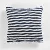 1001KDO POUR LA MAISON Coussin Flanelle Jacquard Denvers Bleu