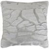 1001KDO POUR LA MAISON Coussin A Poil Doux 40 X 40 Cm Imitation Fourrure Ecaille Gris