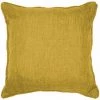 1001KDO POUR LA MAISON Coussin Passepoil Uni Chambray Newton Jaune 40 X 40 Cm