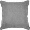 1001KDO POUR LA MAISON Coussin Passepoil Uni Chambray Newton Gris 60 X 60 Cm