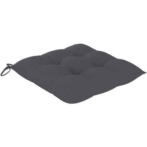 INLIFE Coussins De Chaise 4 Pcs Anthracite 40x40x7 Cm Tissu 1 INLIFE Coussins De Chaise 4 Pcs Anthracite 40x40x7 Cm Tissu