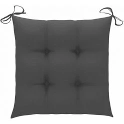 INLIFE Coussins De Chaise 4 Pcs Anthracite 40x40x7 Cm Tissu 7 INLIFE Coussins De Chaise 4 Pcs Anthracite 40x40x7 Cm Tissu -France Coussin et housse de coussin Soldes Boutique 55638284 3