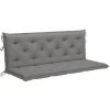 INLIFE Coussin De Balancelle Gris 150 Cm Tissu
