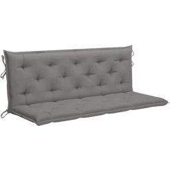 INLIFE Coussin De Balancelle Gris 150 Cm Tissu