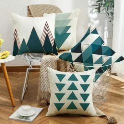 Housse De Coussin, Housse Coussin 45x45 Taie D'oreiller Lot De 4 Housses Coussin Decoratif Fleurs La Vie Plante Tropicale Schéma Pour Canapé Chaise De Salon (Imagination Géométrique-Coton Lin),Irisfr 8 Housse De Coussin, Housse Coussin 45x45 Taie D'oreiller Lot De 4 Housses Coussin Decoratif Fleurs La Vie Plante Tropicale Schéma Pour Canapé Chaise De Salon (Imagination Géométrique-Coton Lin),Irisfr -France Coussin et housse de coussin Soldes Boutique 55764561 4