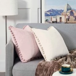 Lot De 2 Housses De Coussin Decoration Chambre Doux Carré En Velours Couleur Unie Housses De Canapé Avec Les Ballons Moderne Pour Salon, 45x45cm, Rose Clair,Irisfr 9 Lot De 2 Housses De Coussin Decoration Chambre Doux Carré En Velours Couleur Unie Housses De Canapé Avec Les Ballons Moderne Pour Salon, 45x45cm, Rose Clair,Irisfr -France Coussin et housse de coussin Soldes Boutique 55764562 5