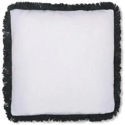 OZAIA Coussin Imprimé En Coton - 43 X 43 Cm MUMBAI - Noir Et Blanc - Noir, Blanc -France Coussin et housse de coussin Soldes Boutique 55883029 4