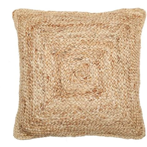 OZAIA Coussin De Sol En Jute Tissé à La Main ZAMBAI - L62 X P62 X H29 Cm - Naturel - Naturel Clair 1 OZAIA Coussin De Sol En Jute Tissé à La Main ZAMBAI - L62 X P62 X H29 Cm - Naturel - Naturel Clair