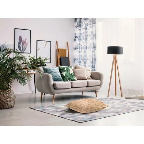 OZAIA Coussin De Sol En Jute Tissé à La Main ZAMBAI - L62 X P62 X H29 Cm - Naturel - Naturel Clair 2 OZAIA Coussin De Sol En Jute Tissé à La Main ZAMBAI - L62 X P62 X H29 Cm - Naturel - Naturel Clair – Image 2