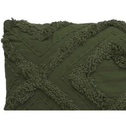 OZAIA Lot De 2 Coussins 100 % Coton Tufté FIDJA - 30 X 50 Cm - Kaki - Vert Olive -France Coussin et housse de coussin Soldes Boutique 55885157 3