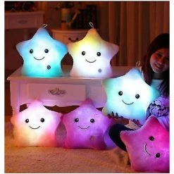 ILOVEMILAN Coussin En Peluche Star Cushion Avec Coussin Lumineux à DEL(bleu)
