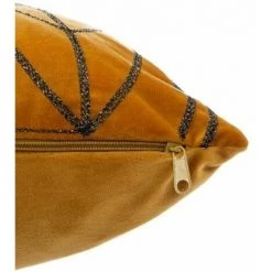 Coussin Déco Velours "Lur" 40x40cm Jaune Ocre FUIENKO -France Coussin et housse de coussin Soldes Boutique 56063858 3