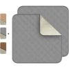 BENOBBY KIDS Coussin D'incontinence Coussin De Siège Lavable Protecteur De Siège Imperméable Coussin De Chaise D'incontinence Réutilisable Protecteur De Siège Imperméable Pour Chaise/canapé/fauteuil Roulant (Gris (2ps))