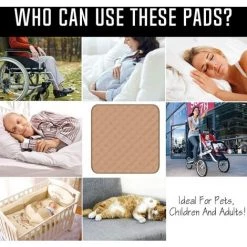 BENOBBY KIDS Coussin D'incontinence Coussin De Siège Lavable Protecteur De Siège Imperméable Coussin De Chaise D'incontinence Réutilisable Protecteur De Siège Imperméable Pour Chaise/canapé/fauteuil Roulant (Gris (2ps)) -France Coussin et housse de coussin Soldes Boutique 56070240 5