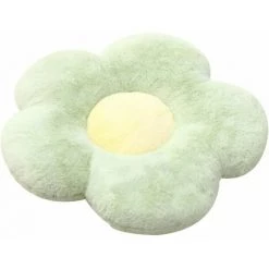 FUIENKO Coussin De Siège De Chaise De Bureau, Coussin De Canapé En Forme De Fleur En Peluche, Oreiller Décoratif, Vert