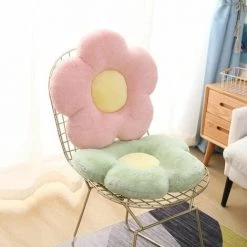 FUIENKO Coussin De Siège De Chaise De Bureau, Coussin De Canapé En Forme De Fleur En Peluche, Oreiller Décoratif, Vert -France Coussin et housse de coussin Soldes Boutique 56121676 3