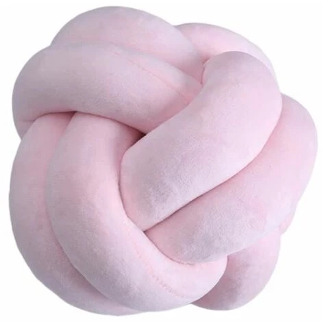 Rose - Coussin à Nœud Rond Tissé à La Main, Coussin De Canapé En Peluche Douce Pour Le Salon FUIENKO 1 Rose - Coussin à Nœud Rond Tissé à La Main, Coussin De Canapé En Peluche Douce Pour Le Salon FUIENKO