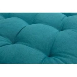 Galette De Chaise 100% Coton 38 X 38 X 3 Cm Avec Liens Non Amovibles Uni Bleu Canard 38 X 38 Cm FUIENKO -France Coussin et housse de coussin Soldes Boutique 56121691 4