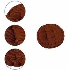 FUIENKO Coussin Rond Pour Chaise De Salle à Manger Canapé Tabouret Canapé Coussin épais, Couleur Café 40 X 40 Cm 1 Pcs -France Coussin et housse de coussin Soldes Boutique 56121841 3