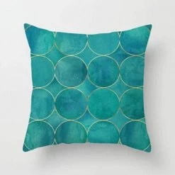FUIENKO Ensemble De 1 Housse De Coussin Carrée Décorative-3D Vague Ronde Moderne Simple Vert Housse De Coussin Décorative 45x45cm[326] -France Coussin et housse de coussin Soldes Boutique 56122038 3