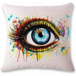 FUIENKO Housse De Coussin Pièce 45x45 Cm Fleur Oeil[88] -France Coussin et housse de coussin Soldes Boutique 56122115 3