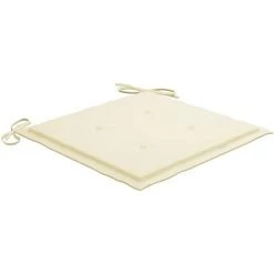 INLIFE Coussins De Chaise De Jardin 2 Pcs Crème 50x50x3 Cm -France Coussin et housse de coussin Soldes Boutique 56252986 3