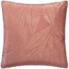 FALSE Coussin Décoratif En Velours Motif Tropical 40x40 Cm - Rose - Rose - SILUMEN
