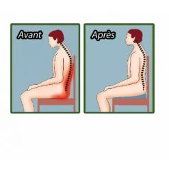 Coussin ASSISE CONFORT™ - VENTEO - Favorise Le Soutien Et Le Confort - Gris - Adulte - Picots Antidérapants - Gris -France Coussin et housse de coussin Soldes Boutique 56426207 3