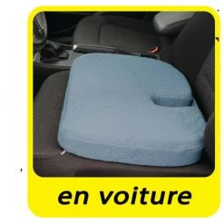 Coussin ASSISE CONFORT™ - VENTEO - Favorise Le Soutien Et Le Confort - Gris - Adulte - Picots Antidérapants - Gris -France Coussin et housse de coussin Soldes Boutique 56426207 4