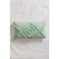 Coussin Rectangulaire En Coton (30x50 Cm) Takker Style SKLUM Coton - Céladon -France Coussin et housse de coussin Soldes Boutique 56644013 3