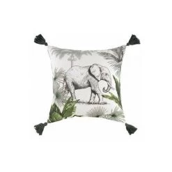 DOUCEUR D'INTRIEUR Coussins Douceur D Intérieur EQUATORIA JUNGLE Blanc
