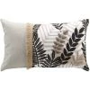 1001KDO POUR LA MAISON Coussin Jute Dehoussable 30 X 50 Cm Feuillanes