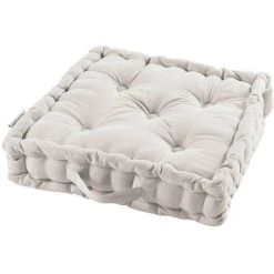 1001KDO POUR LA MAISON Coussin De Sol Matelassé Blanc 60cm