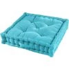 1001KDO POUR LA MAISON Coussin De Sol Matelassé Turquoise 45cm