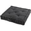 1001KDO POUR LA MAISON Coussin De Sol Matelassé Noir 60cm