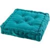 1001KDO POUR LA MAISON Coussin De Sol Matelassé Bleu 45cm