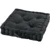 1001KDO POUR LA MAISON Coussin De Sol Matelassé Noir 45cm