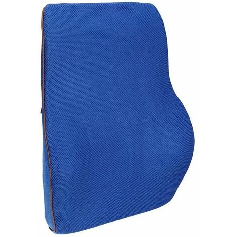 Doux Coussin De Dos En Mousse À Mémoire De Forme Dos Taille -BLEU FUIENKO 1 Doux Coussin De Dos En Mousse À Mémoire De Forme Dos Taille -BLEU FUIENKO