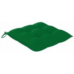 Coussins De Chaise 2 Pcs Vert 40x40x7 Cm Tissu FUIENkO -France Coussin et housse de coussin Soldes Boutique 56693219 3