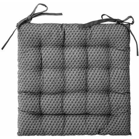 Lot De 2 Galettes De Chaise - 38 X 38 Cm. - Gris FUIENKO 1 Lot De 2 Galettes De Chaise - 38 X 38 Cm. - Gris FUIENKO