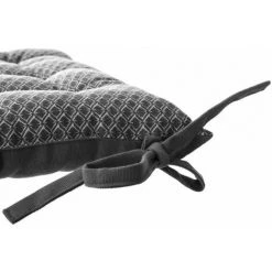 Lot De 2 Galettes De Chaise - 38 X 38 Cm. - Gris FUIENKO 6 Lot De 2 Galettes De Chaise - 38 X 38 Cm. - Gris FUIENKO -France Coussin et housse de coussin Soldes Boutique 56693824 3