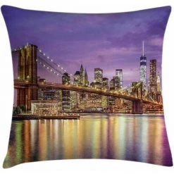 Housse De Coussin Ambesonne New York,45x45CM FUIENKO