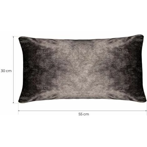 Housse De Coussin Gris 55x30 Cm FUIENKO 2 Housse De Coussin Gris 55x30 Cm FUIENKO – Image 2
