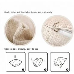 Housse De Décor Noire Housse De Coussin Géométrique Décoration Housses De Coussin 40x40cmx2 FUIENKO -France Coussin et housse de coussin Soldes Boutique 56694369 3