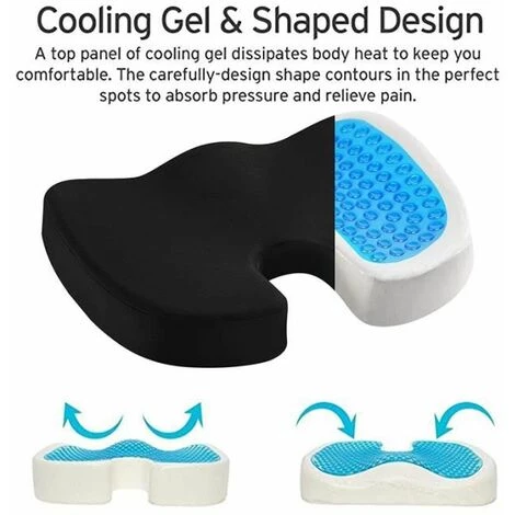 Mauve Spécification B Gel Memory Cotto Coussin Orthopédique En Forme De U FUiENKO 2 Mauve Spécification B Gel Memory Cotto Coussin Orthopédique En Forme De U FUiENKO – Image 2