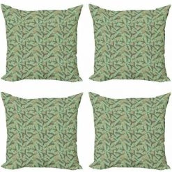 Pomme De Pin Lot De Housses De Coussin En 4 Pièces,55x55cm FUIENKO