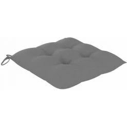 Coussins De Chaise 2 Pcs Gris 40x40x7 Cm FUIENKO -France Coussin et housse de coussin Soldes Boutique 56694874 3