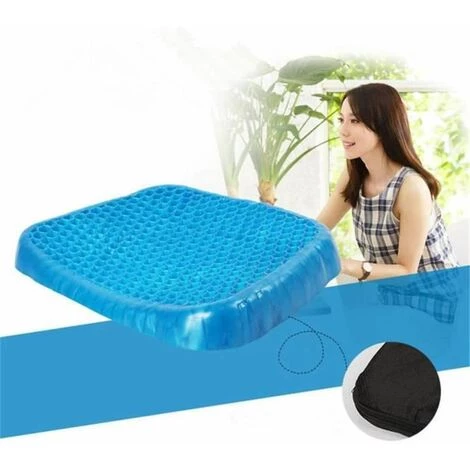 Le Coussin De Siège En Gel Orthopédique Respirant Et Frais D'été Soulage Le Fauteuil Roulant De Voiture De Bureau Sciatique FUIENKO 2 Le Coussin De Siège En Gel Orthopédique Respirant Et Frais D'été Soulage Le Fauteuil Roulant De Voiture De Bureau Sciatique FUIENKO – Image 2