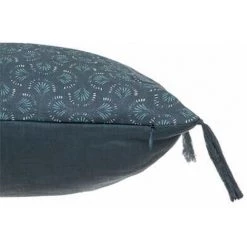 ATMOSPHERA, CRŽATEUR D'INTŽRIEUR Coussin Déco Imprimé "Linah" 40x40cm Bleu Canard -France Coussin et housse de coussin Soldes Boutique 57075887 3
