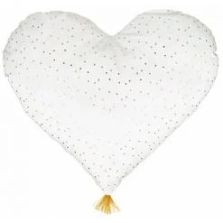 ATMOSPHERA FOR KIDS Coussin Déco Enfant "Cœur" 40x45cm Blanc